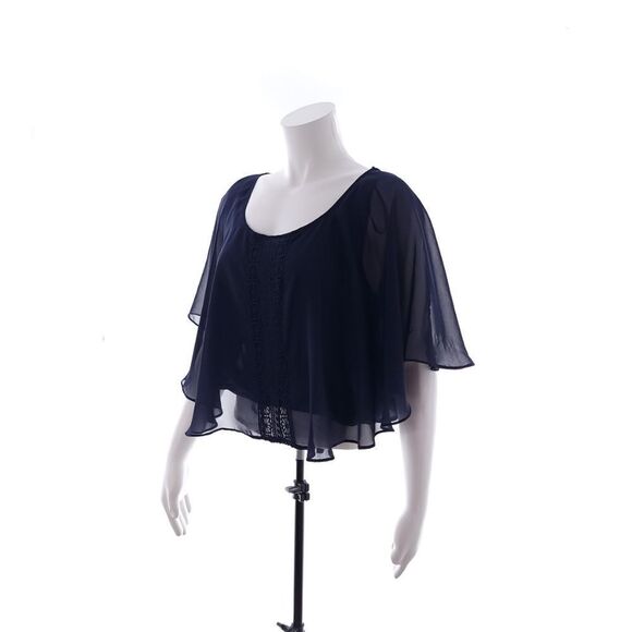 Love by Design Junior's Medium Blue Blouse - Picture 1 of 6
